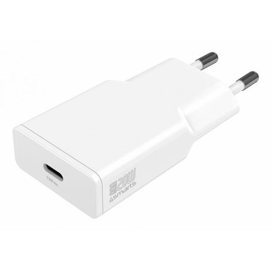 4smarts PDPlug Slim Smartphone, Tablet Bianco AC Ricarica rapida Interno