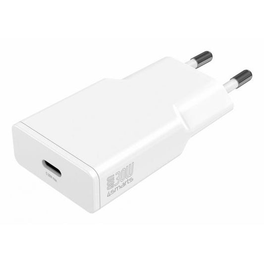 4smarts 541124 Caricabatterie per dispositivi mobili Smartphone Bianco AC Ricarica rapida Interno