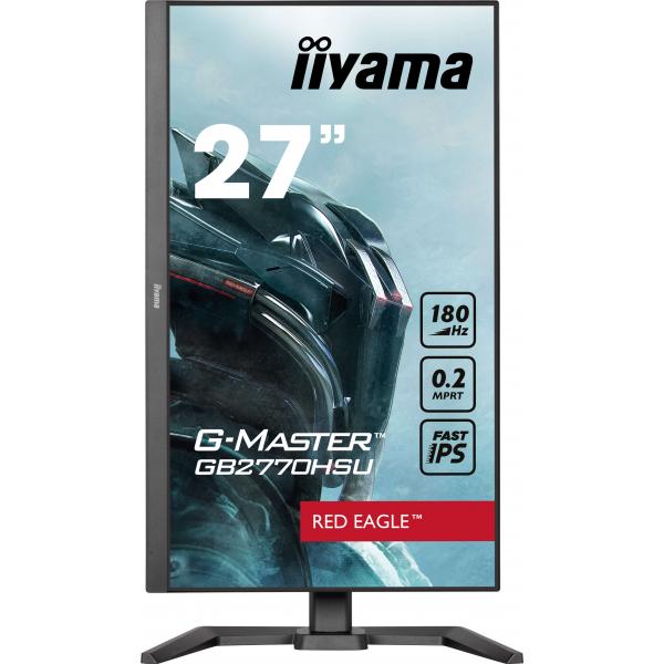 iiyama G-MASTER GB2770HSU-B6 Monitor PC 68,6 cm [27] 1920 x 1080 Pixel Full HD LCD Nero (iiyama G-Master GB2770HSU-B6 Red Eagle 27 Inch Monitor Gaming Monitor, Black, Ultra Slim Bezel, Fast IPS IGZO,