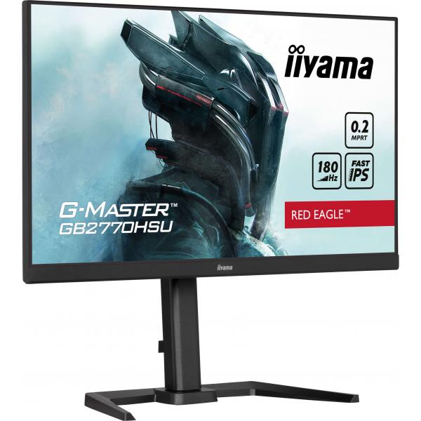 iiyama G-MASTER GB2770HSU-B6 Monitor PC 68,6 cm [27] 1920 x 1080 Pixel Full HD LCD Nero (iiyama G-Master GB2770HSU-B6 Red Eagle 27 Inch Monitor Gaming Monitor, Black, Ultra Slim Bezel, Fast IPS IGZO,