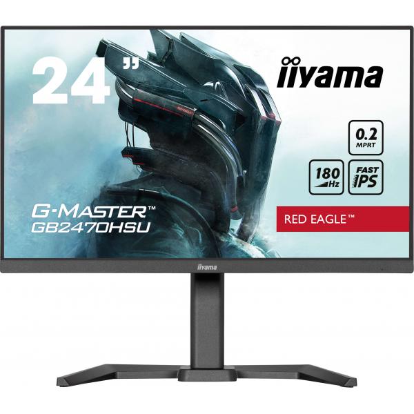 iiyama G-MASTER GB2470HSU-B6 Monitor PC 60,5 cm [23.8] 1920 x 1080 Pixel Full HD LCD Nero (iiyama G-Master GB2470HSU-B6 24' Fast IPS 180Hz Gaming Monitor)