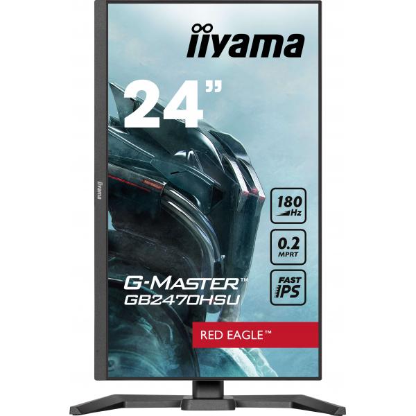 iiyama G-MASTER GB2470HSU-B6 Monitor PC 60,5 cm [23.8] 1920 x 1080 Pixel Full HD LCD Nero (iiyama G-Master GB2470HSU-B6 24' Fast IPS 180Hz Gaming Monitor)