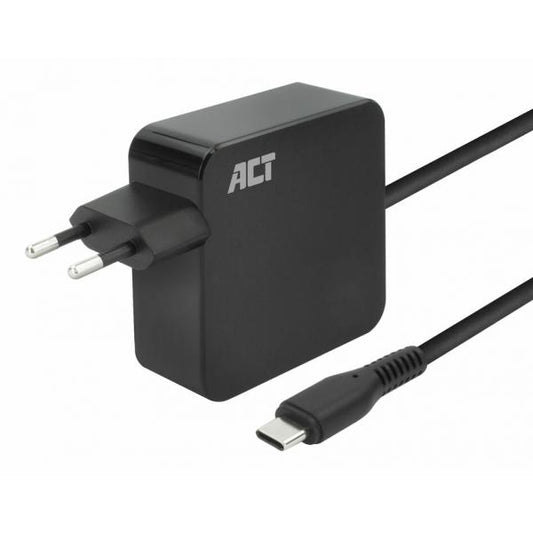 ACT AC2010 Caricabatterie per dispositivi mobili Computer portatile, Smartphone, Tablet Nero AC Ricarica rapida Interno