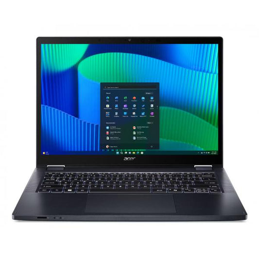 Acer TravelMate TMP414RN-54-TCO-55FP Intel Core Ultra 5 125U Ibrido (2 in 1) 35,6 cm (14") Touch screen WUXGA 16 GB DDR5-SDRAM 512 GB SSD Wi-Fi 6E (802.11ax) Windows 11 Pro Blu