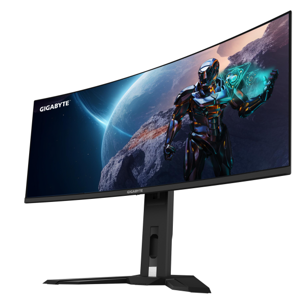 GIGABYTE Monitor da gioco curvo OLED WQHD MO34WQC da 34 - 3440 x 1440, 175Hz, 0.03ms, KVM, 250 cd/m, FreeSync Premium Pro, DisplayHDR True Black 400, HDMI 2.1, Displayport 1.4 (Gigabyte MO34WQC 34