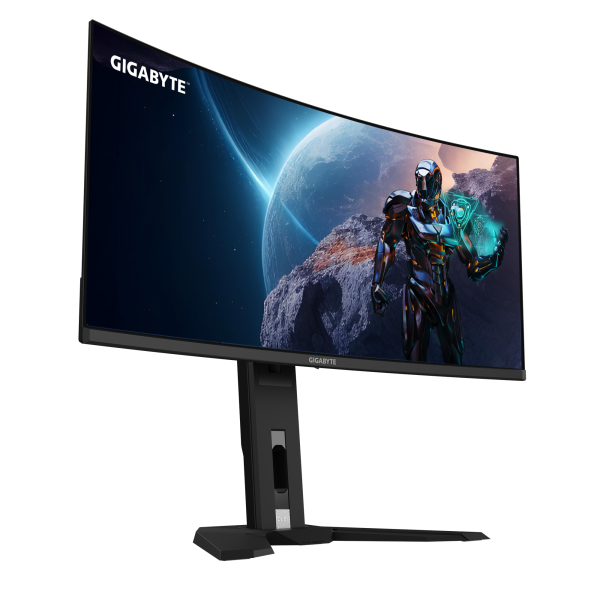 GIGABYTE Monitor da gioco curvo OLED WQHD MO34WQC da 34 - 3440 x 1440, 175Hz, 0.03ms, KVM, 250 cd/m, FreeSync Premium Pro, DisplayHDR True Black 400, HDMI 2.1, Displayport 1.4 (Gigabyte MO34WQC 34