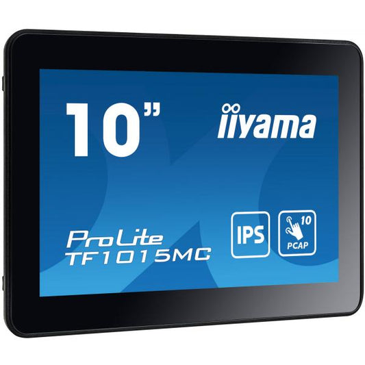 iiyama TF1015MC-B3 visualizzatore di messaggi Pannello piatto interattivo 25,6 cm [10.1] LED 500 cd/m HD Nero Touch screen (iiyama ProLite TF1015MC-B3 10.1' 10pt PCAP Open Frame IPS Touch Screen)