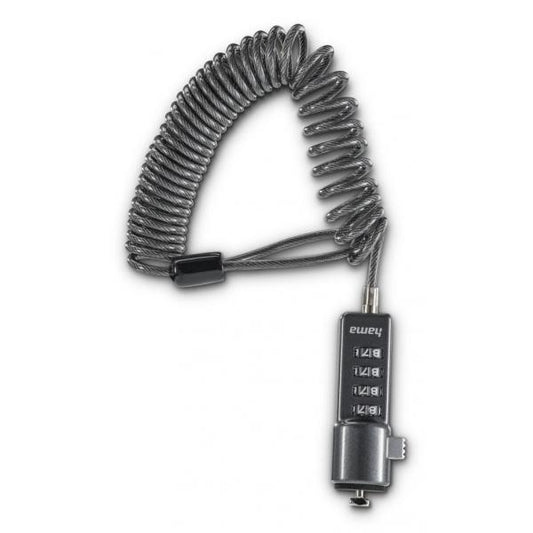 Hama Portable cavo di sicurezza Antracite 2 m