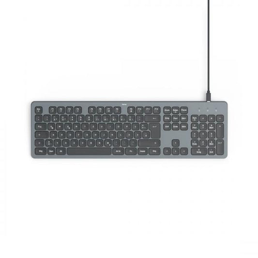 Hama CK-400 tastiera Casa/ufficio USB QWERTZ Tedesco Nero, Grigio scuro