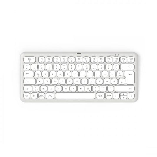 Hama WK-500 tastiera Casa/ufficio RF senza fili + Bluetooth QWERTZ Tedesco Grigio, Bianco