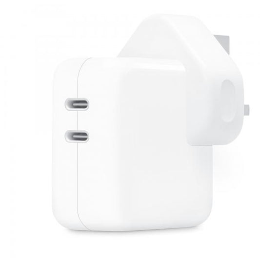 Apple MW2K3B/A Caricabatterie per dispositivi mobili Universale Bianco AC Interno (35W DUAL USB-C POWER ADAPTER)