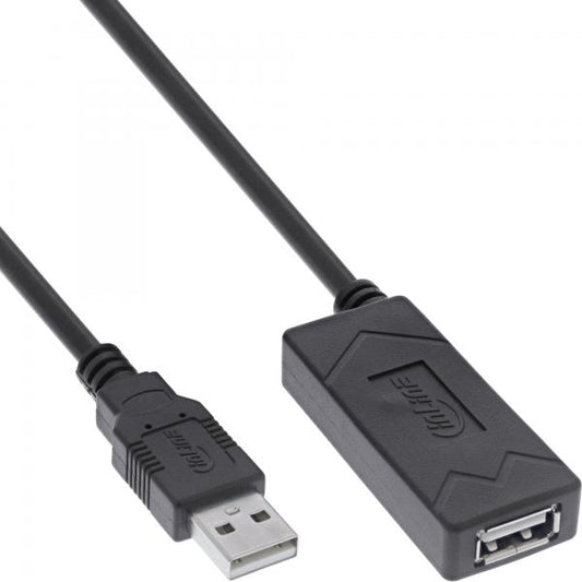 InLine Estensione attiva USB 2.0, spina/presa USB-A, 12.5m