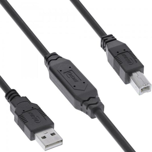 InLine Cavo attivo USB 2.0, da spina USB-A a spina USB-B, 10m