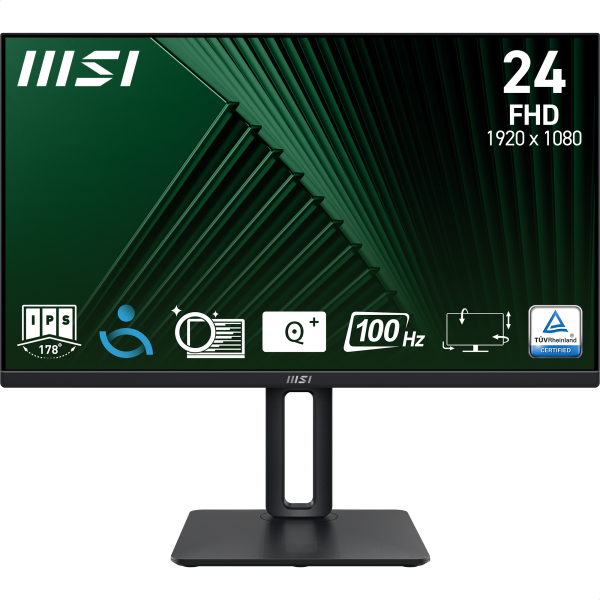 MSI MONITOR 23.8 LED IPS 16:9 FHD 1MS 100Hz, DP/HDMI, PIVOT, MULTIMEDIALE