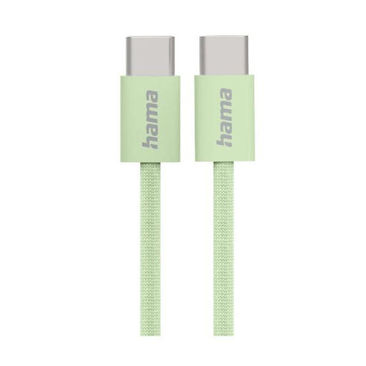 Hama Fabric cavo USB USB 2.0 1 m USB C Verde