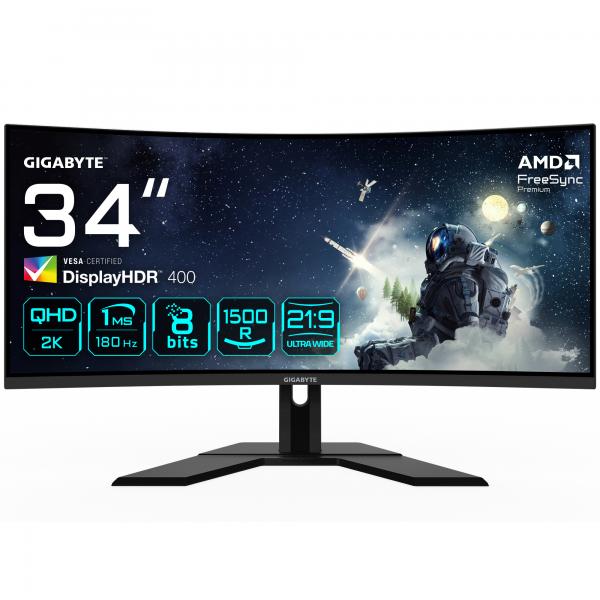 Gigabyte G34WQCP 34 INCH 180Hz WQHD Curved LED Gaming Monitor