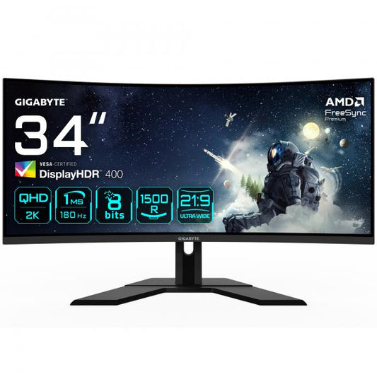 Gigabyte G34WQCP 34 INCH 180Hz WQHD Curved LED Gaming Monitor