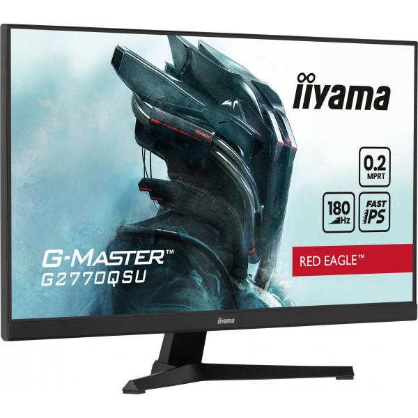 iiyama G-MASTER G2770QSU-B6 Monitor PC 68,6 cm [27] 2560 x 1440 Pixel Wide Quad HD LED Nero (27 G-MASTER G2770QSU-B6 Monitor - 27 Black IPS Gaming Monitor WQHD DisplayPort HDMI and USB)