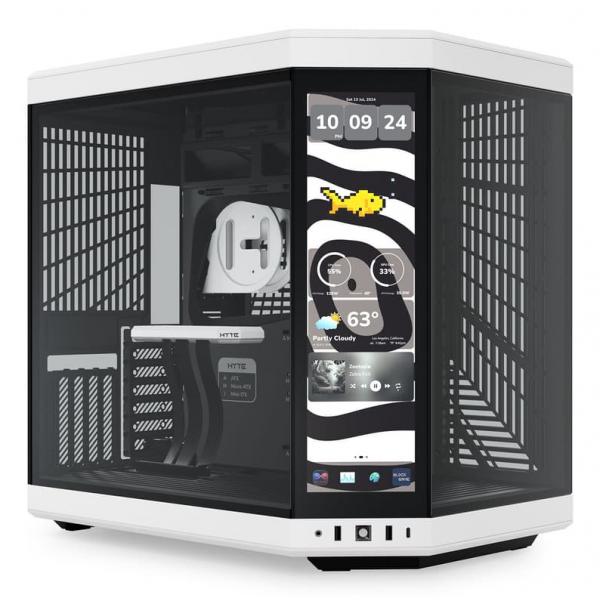 HYTE Y70 Touch Infinite Midi Tower Nero, Bianco (HYTE Y70 TOUCH INFINITE CASE PANDA)