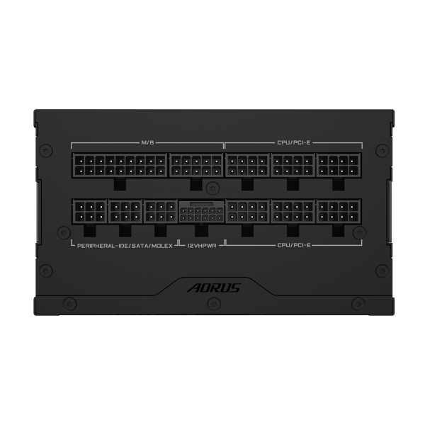 GIGABYTE AORUS ELITE P1000W ICE Alimentatore - PCIe 5.0, 80 PLUS Platinum, Design completamente modulare, Ventola da 120 mm, Compatibile con ATX 3.0, Spina EU