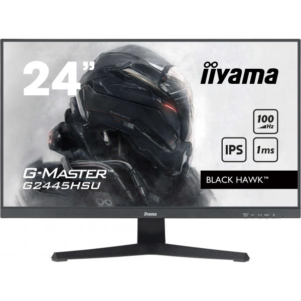 iiyama G-MASTER G2445HSU-B2 Monitor PC 60,5 cm [23.8] 1920 x 1080 Pixel Full HD LCD Nero (24 G-MASTER G2445HSU-B2 Gaming Monitor - 24 Black IPS Gaming Monitor Full HD DisplayPort HDMI and USB)
