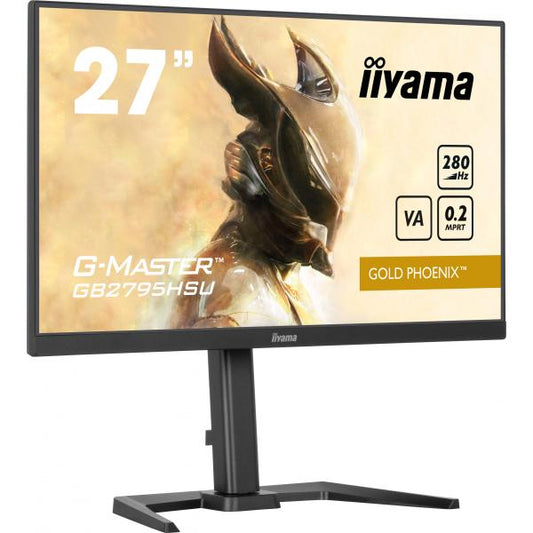 iiyama GB2795HSU-B1 Monitor PC 68,6 cm [27] 1920 x 1080 Pixel Full HD LED Nero (iiyama G-MASTER GB2795HSU-B1 27 inch Monitor, Full HD, 0.2ms, HDMI, DisplayPort, HDCP, USB Hubx4, Freesync, 280Hz, Spea