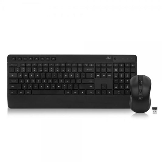 ACT AC5725 tastiera Mouse incluso Universale RF Wireless QWERTY Nero