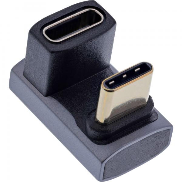 InLine Adattatore USB4, presa/spina USB-C 180, alluminio, grigio