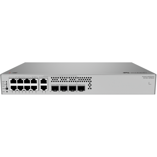 HUAWEI eKit S310S Series S310S-10PN4JX Gestito L2+ Gigabit Ethernet [10/100/1000] Supporto Power over Ethernet [PoE] 1U Grigio (S310S-10PN4JX - Warranty: 36M)