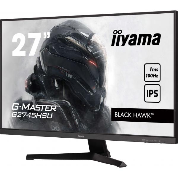 iiyama G-MASTER G2745HSU-B2 LED display 68,6 cm [27] 1920 x 1080 Pixel Full HD Nero (27IN IPS GAMING G-MASTER BLACK - HAWK FREESYNC 1920X1080 100HZ 30)