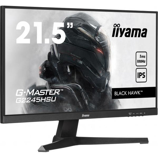 iiyama G-MASTER G2245HSU-B2 LED display 54,6 cm [21.5] 1920 x 1080 Pixel Full HD Nero (iiyama G-MASTER G2245HSU-B2 22 inch IPS Gaming Monitor, Full HD, 1ms, HDMI, DisplayPort, USB Hub, Freesync, 100H