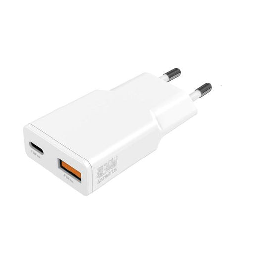4smarts PDPlug Duos Slim Smartphone, Tablet Bianco AC Ricarica rapida Interno