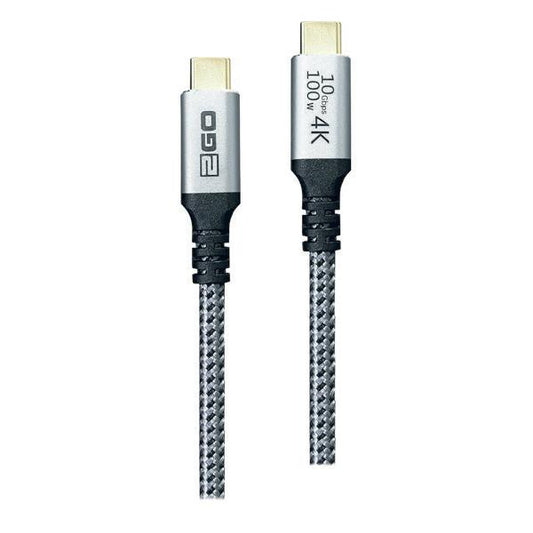 2GO 797513 cavo USB USB 3.2 Gen 2 (3.1 Gen 2) 2 m USB C Argento