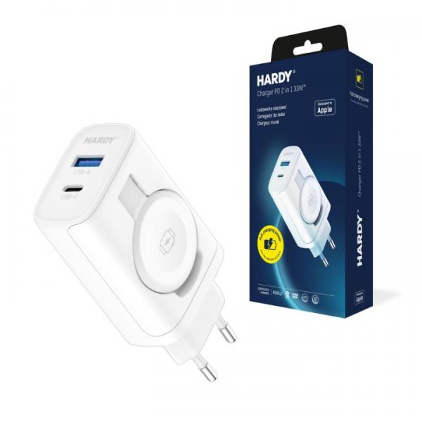 3MK HARDY Charger Smartphone, Orologio intelligente, Tablet Bianco AC Carica wireless Ricarica rapida Interno