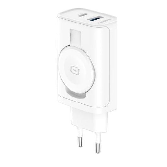 3MK HARDY Charger Smartphone, Orologio intelligente, Tablet Bianco AC Carica wireless Ricarica rapida Interno