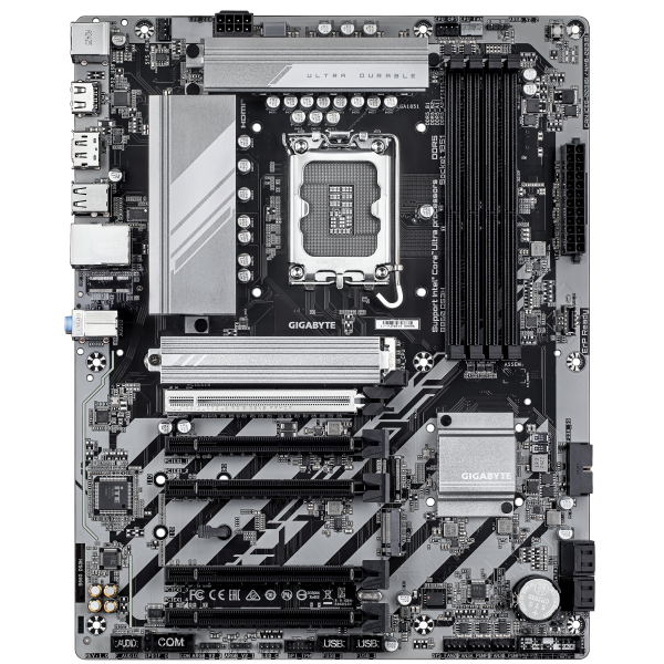 GIGABYTE B860 DS3H Scheda madre - CPU Intel Core Ultra, VRM a 8+1+2+2 fasi, fino a 9066MHz DDR5, 1xPCIe 5.0 + 1xPCIe 4.0 M.2, LAN 2,5 GbE, USB 3.2 Gen 2x2 (MB INT LGA1851 B860 DS3H D5 ATX)