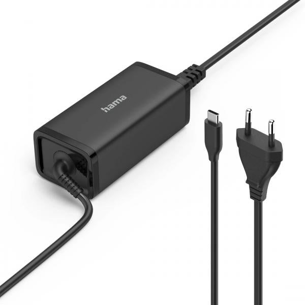 Hama 00200024 adattatore e invertitore Interno/esterno 100 W Nero (HAMA Notebook Power Supply USB-C GaN 1)