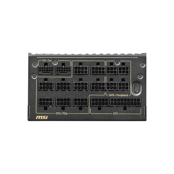 MSI MEG Ai1600T PCIE5 alimentatore per computer 1600 W 24-pin ATX ATX Nero