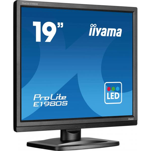 iiyama ProLite E1980S-B1 Monitor PC 48,3 cm [19] 1280 x 1024 Pixel VGA LED Nero (iiyama ProLite E1980S-B1 computer monitor 48.3 cm [19'] 1280 x 1024 pixels VGA LED Black)