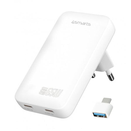 4smarts 542065 Caricabatterie per dispositivi mobili Universale Bianco AC Interno