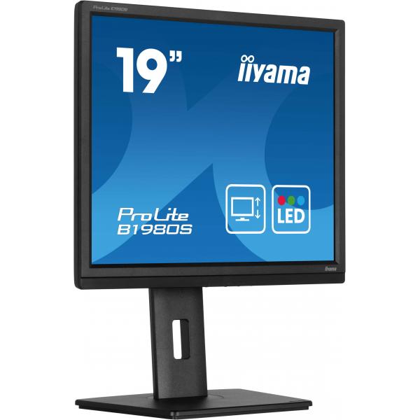 iiyama ProLite B1980S-B1 Monitor PC 48,3 cm [19] 1280 x 1024 Pixel VGA LED Nero (iiyama ProLite B1980S-B1 computer monitor 48.3 cm [19'] 1280 x 1024 pixels VGA LED Black)