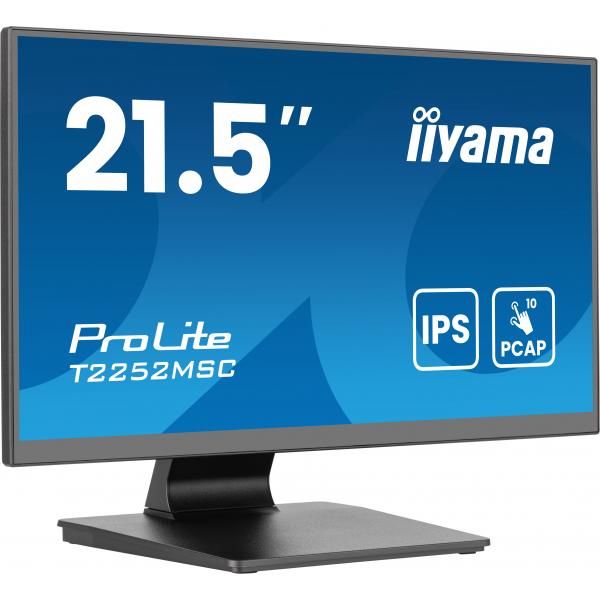 iiyama ProLite T2252MSC-B2AG Monitor PC 54,6 cm [21.5] 1920 x 1080 Pixel Full HD LCD Touch screen Nero (iiyama ProLite T2252MSC-B2AG computer monitor 54.6 cm [21.5'] 1920 x 1080 pixels Full HD LCD To