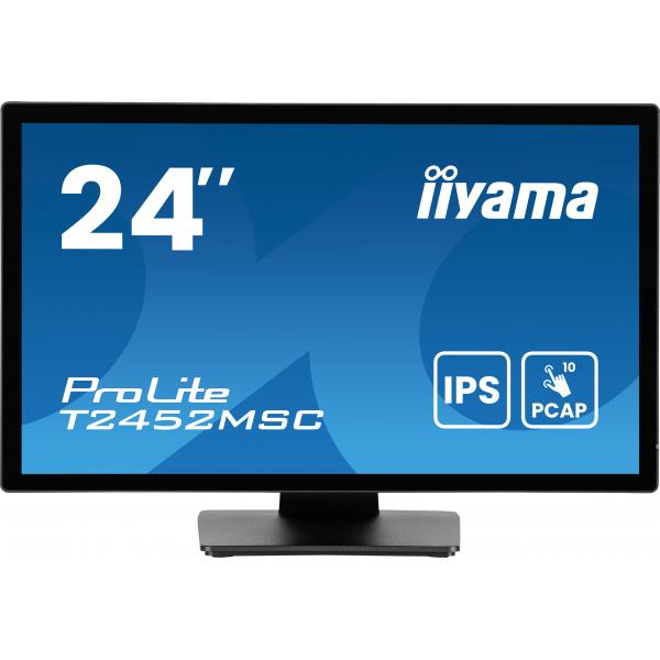iiyama ProLite T2452MSC-B1AG Monitor PC 60,5 cm [23.8] 1920 x 1080 Pixel Full HD LED Touch screen Nero (iiyama ProLite T2452MSC-B1AG - LED monitor - 24 [23.8 viewable] - touchscreen - 1920 x 1080 Ful