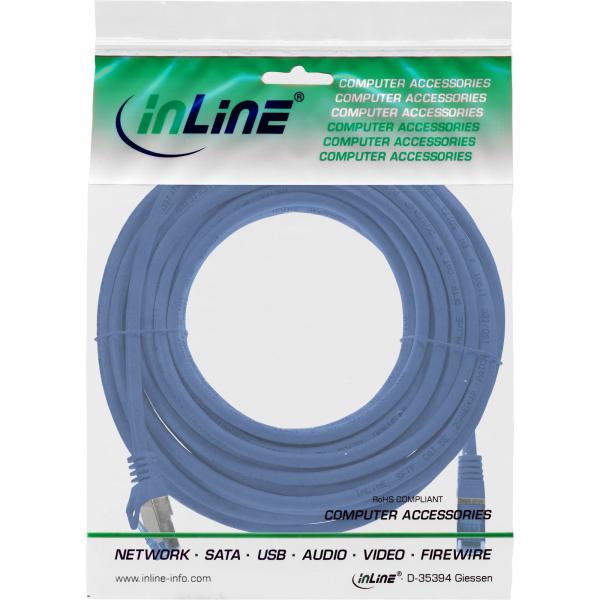 InLine 72600B cavo di rete Blu 10 m Cat6a S/FTP (S-STP)