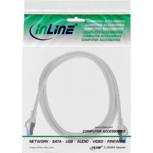 InLine 72601 cavo di rete Grigio 1 m Cat6a S/FTP (S-STP)