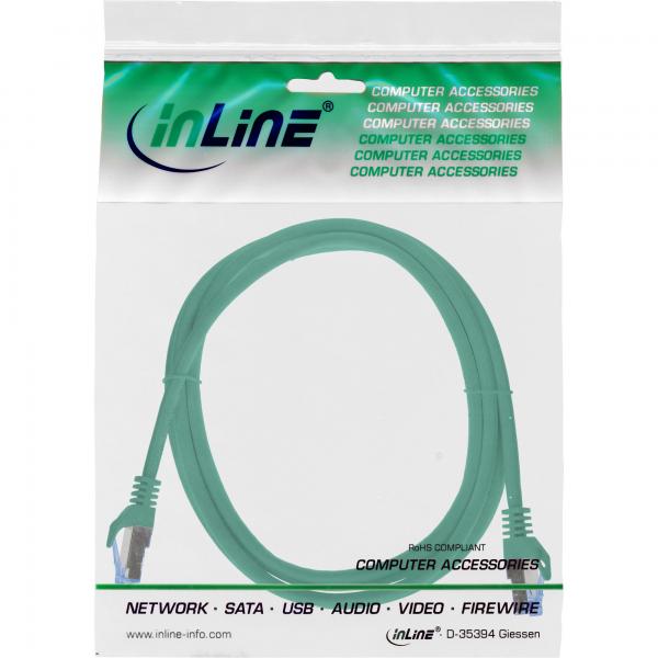 InLine 72614G cavo di rete Verde 1,5 m Cat6a S/FTP (S-STP)