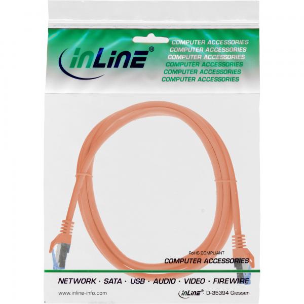 InLine 72601O cavo di rete Arancione 1 m Cat6a S/FTP (S-STP)