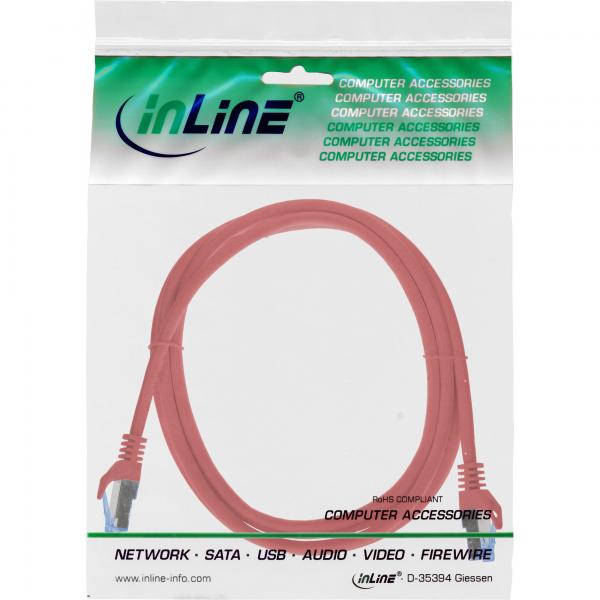 InLine 72602R cavo di rete Rosso 2 m Cat6a S/FTP (S-STP)