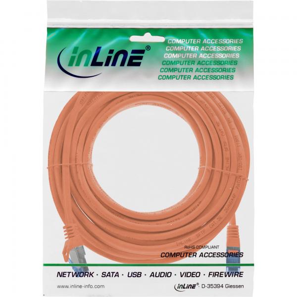 InLine 72605O cavo di rete Arancione 5 m Cat6a S/FTP (S-STP)
