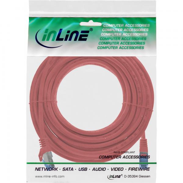 InLine 72605R cavo di rete Rosso 5 m Cat6a S/FTP (S-STP)